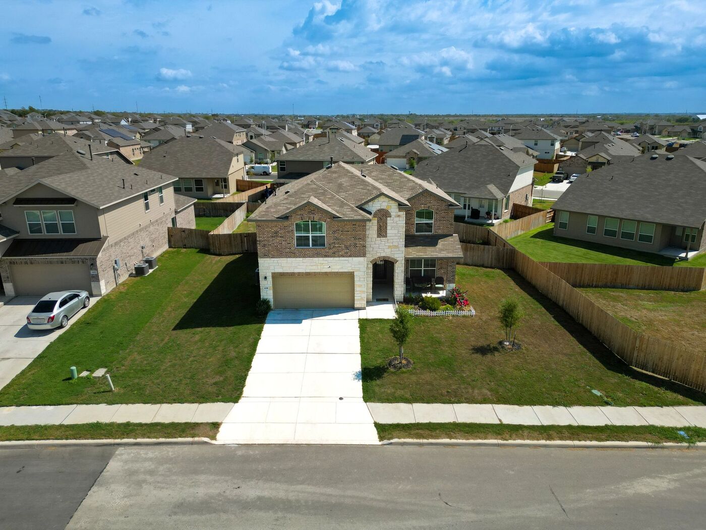 Construction site aerial